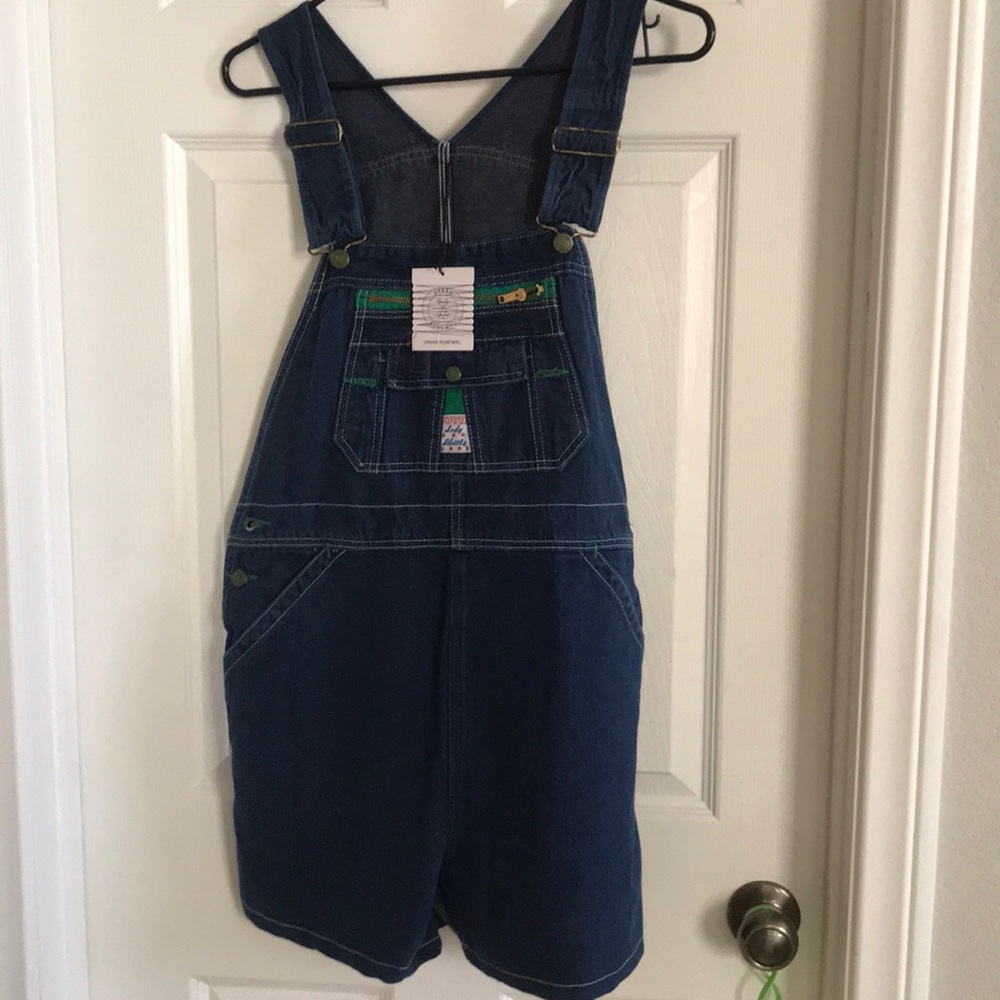 Dark denim Urban Renewal overalls